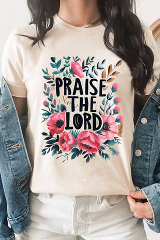 Praise The Lord Floral Graphic Tee