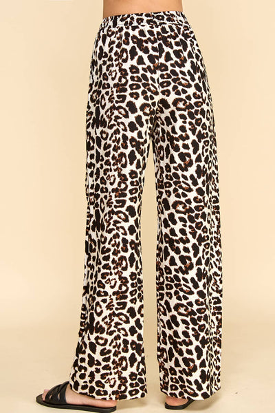 Animal Printed Pants with Pockets 1734B