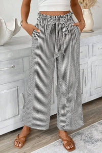 Striped Knot Pocket Pants 783