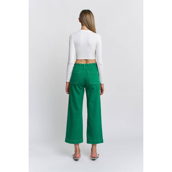 MICA DENIM SUPER HIGH RISE WIDE LEG CROPPED 3717
