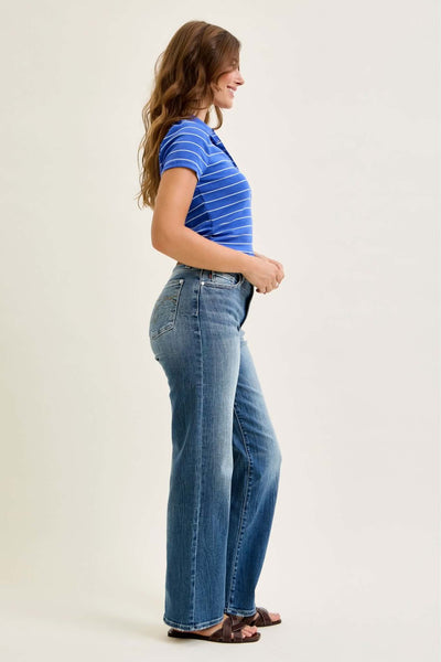 Judy Blue Mid Rise 90s Straight 82719