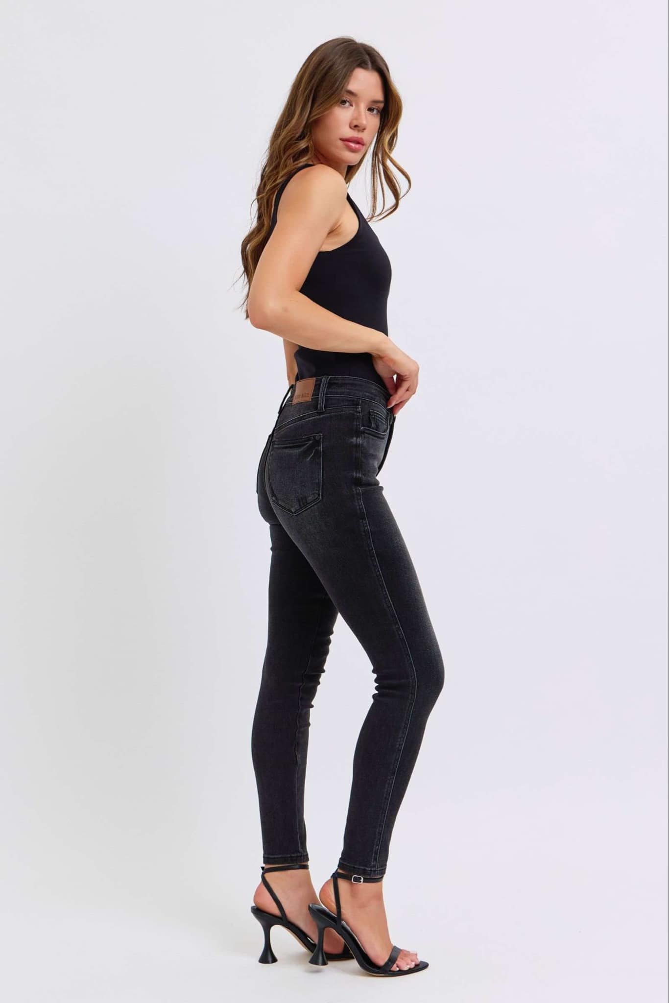 Judy Blue Tummy Control Skinny Black 88878