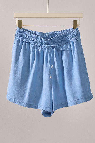 Sun Washed Chambray Shorts 0814