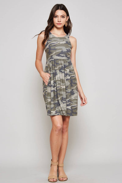 Camo Mini Dress 3374