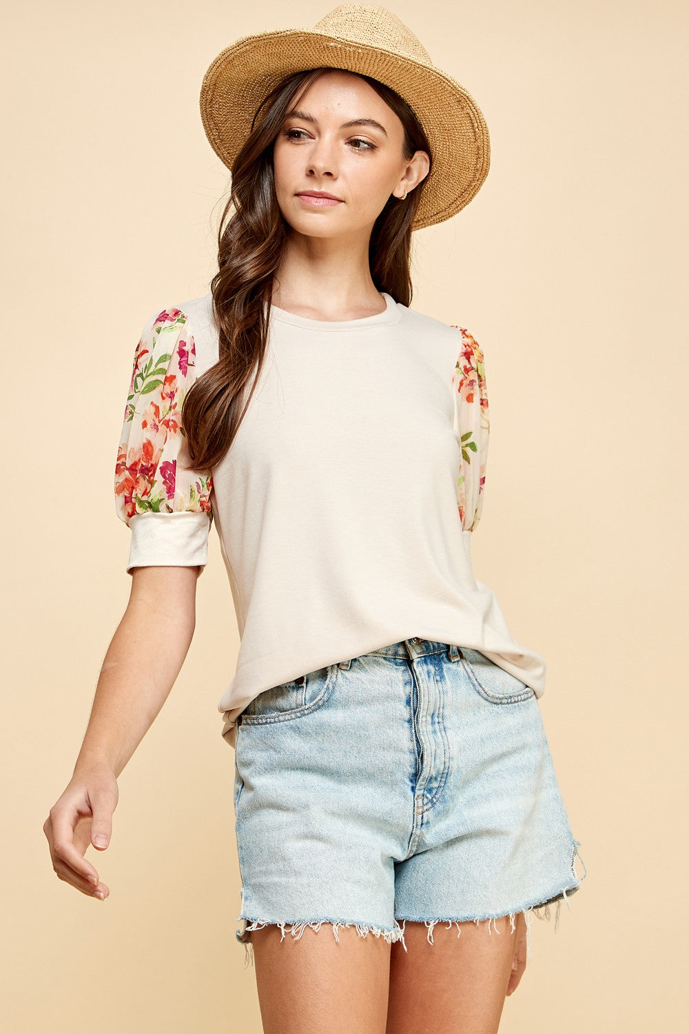 Floral Printed Sleeve 1233