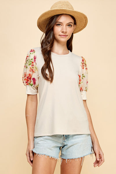 Floral Printed Sleeve 1233