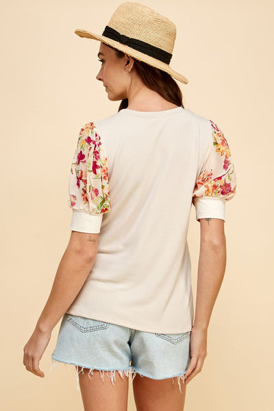 Floral Printed Sleeve 1233