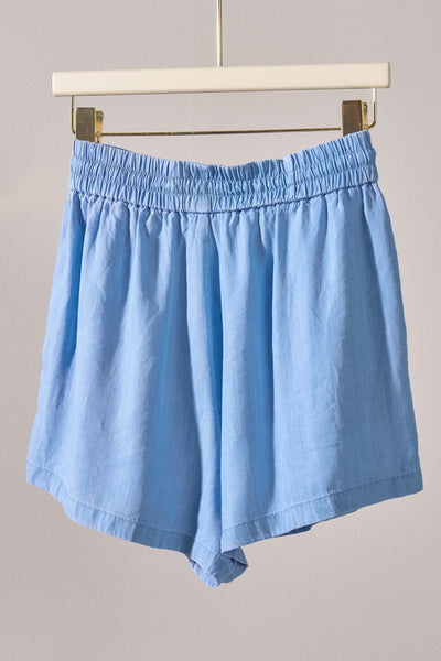 Sun Washed Chambray Shorts 0814