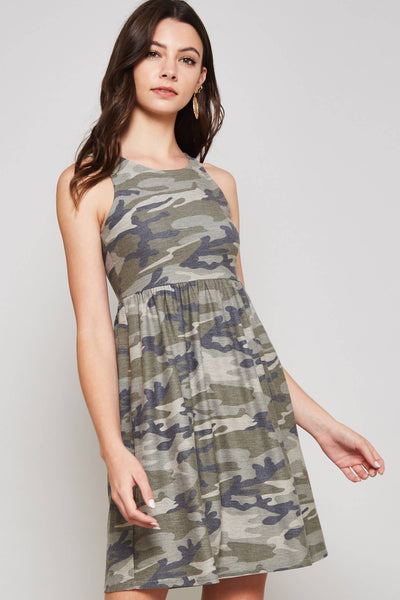 Camo Mini Dress 3374