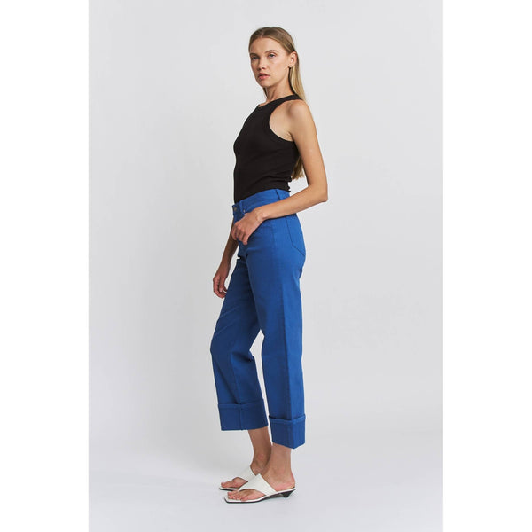 MICA DENIM HIGH RISE WIDE CROP CUFFED 3025