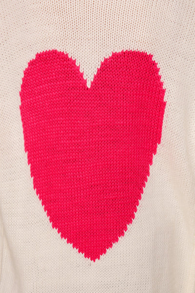 Long Sleeve Cardigan with Heart on Back 8252