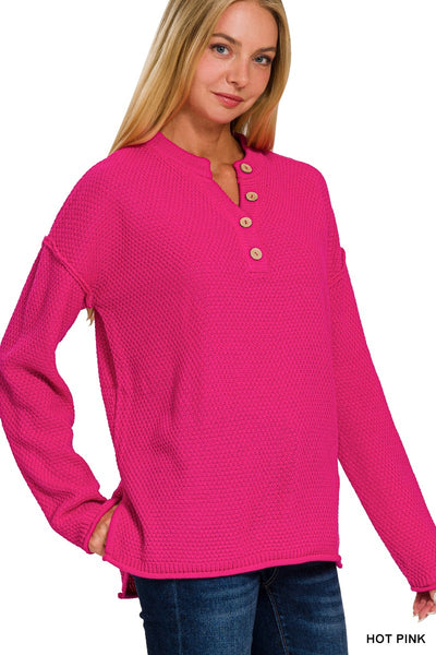 Henley Basic Sweater 2326