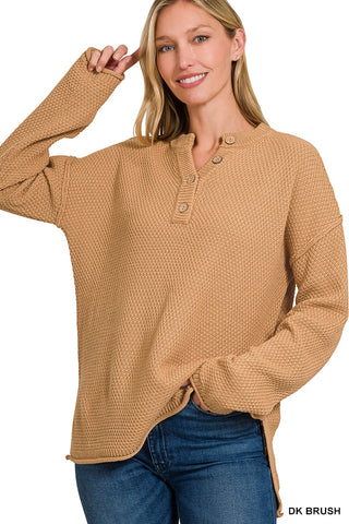 Henley Basic Sweater 2326