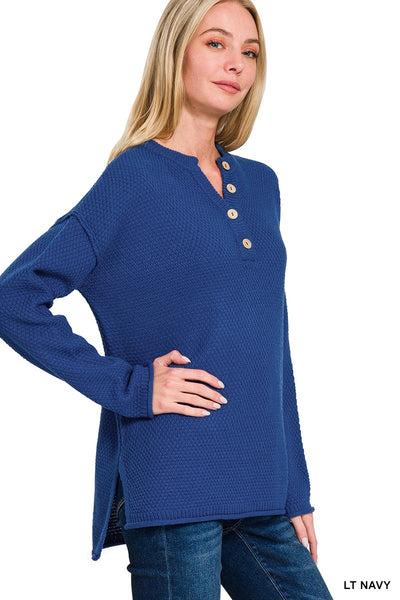 Henley Basic Sweater 2326