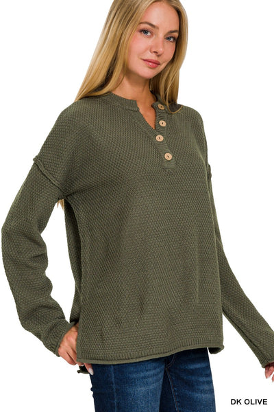 Henley Basic Sweater 2326
