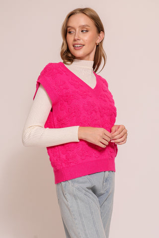 Flower Fleece Vest 11243