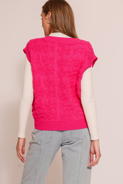 Flower Fleece Vest 11243
