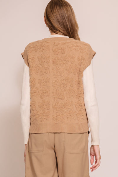 Flower Fleece Vest 11243