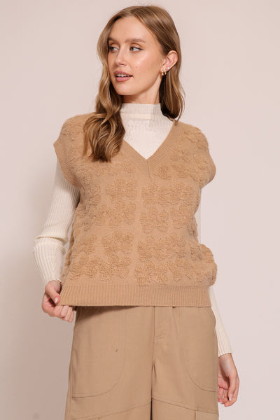 Flower Fleece Vest 11243