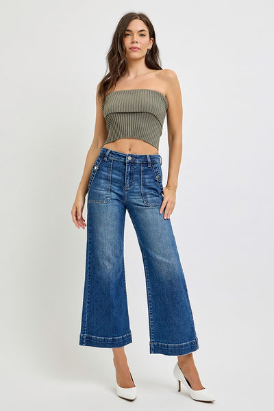 Risen High Rise Ankle Wide Leg 5855