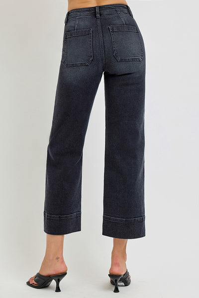 Risen High Rise Crop Wide Jeans 5620