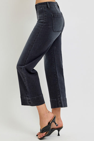 Risen High Rise Crop Wide Jeans 5620