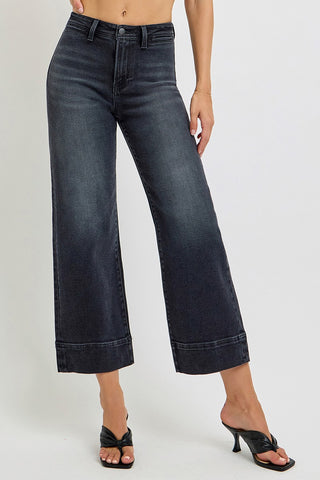 Risen High Rise Crop Wide Jeans 5620