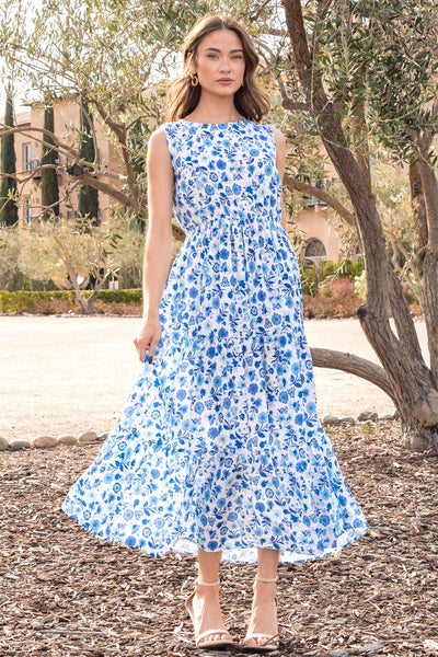 Three Layer Floral Printed Dress 1751