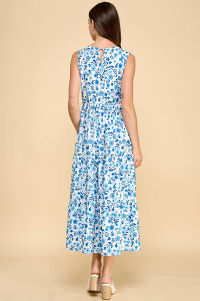 Three Layer Floral Printed Dress 1751