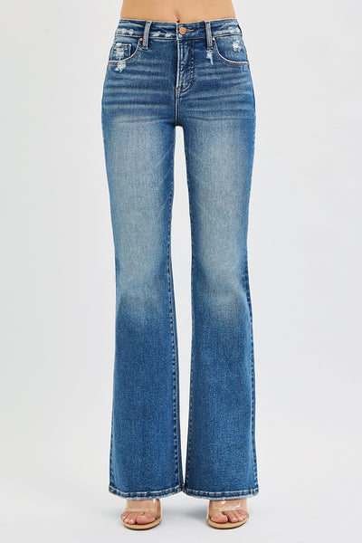 Risen Tummy Control High Rise Flare Jeans 21348