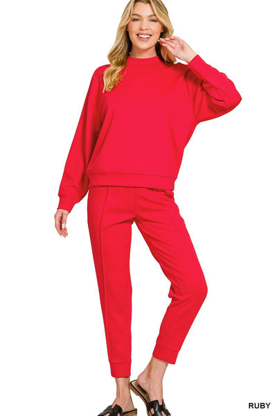 Scuba Mock Neck Pullover & Jogger Set 4138