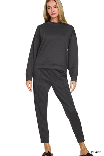 Scuba Mock Neck Pullover & Jogger Set 4138