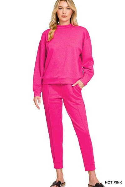 Scuba Mock Neck Pullover & Jogger Set 4138