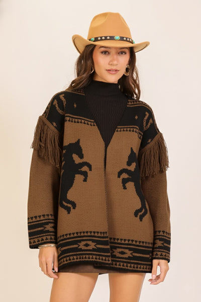 Western Fringe Cardigan 520