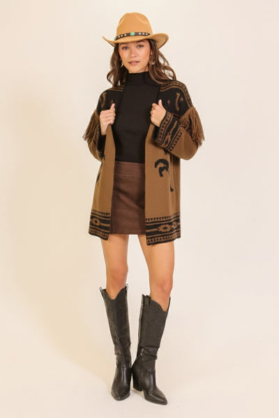 Western Fringe Cardigan 520