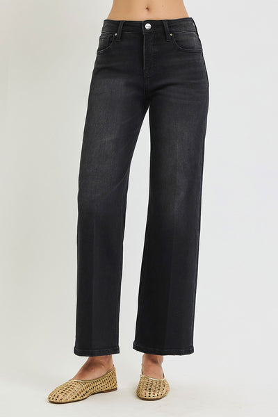 Risen Tummy Control High Rise Ankle Straight With Crease Line 21569