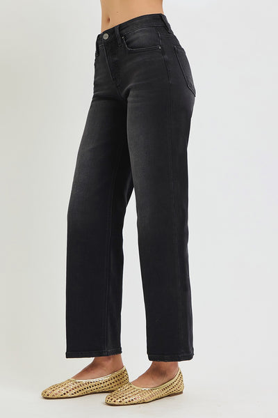 Risen Tummy Control High Rise Ankle Straight With Crease Line 21569