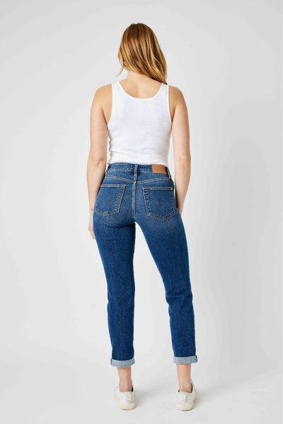 Judy Blue Mid Rise Destroy Slim 82607