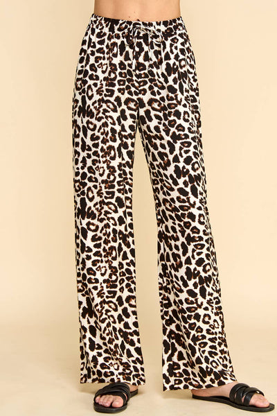 Animal Printed Pants with Pockets 1734B