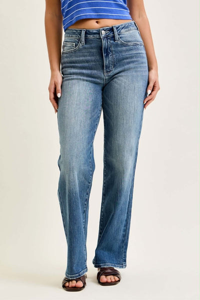 Judy Blue Mid Rise 90s Straight 82719