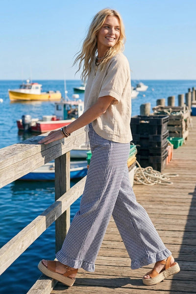 Checkered Gingham Fully Lined Pants 2287