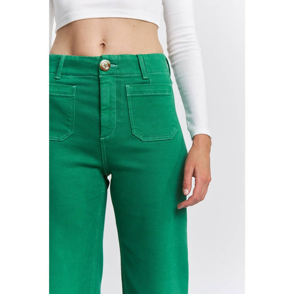 MICA DENIM SUPER HIGH RISE WIDE LEG CROPPED 3717