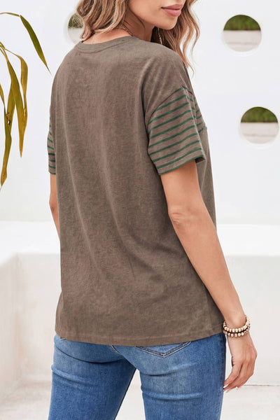 Color Block Striped Detail 3790