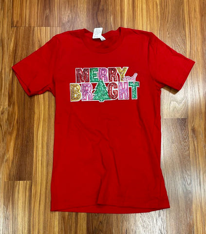 Sequin Merry & Bright Red Bella C42