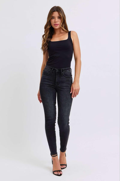 Judy Blue Tummy Control Skinny Black 88878