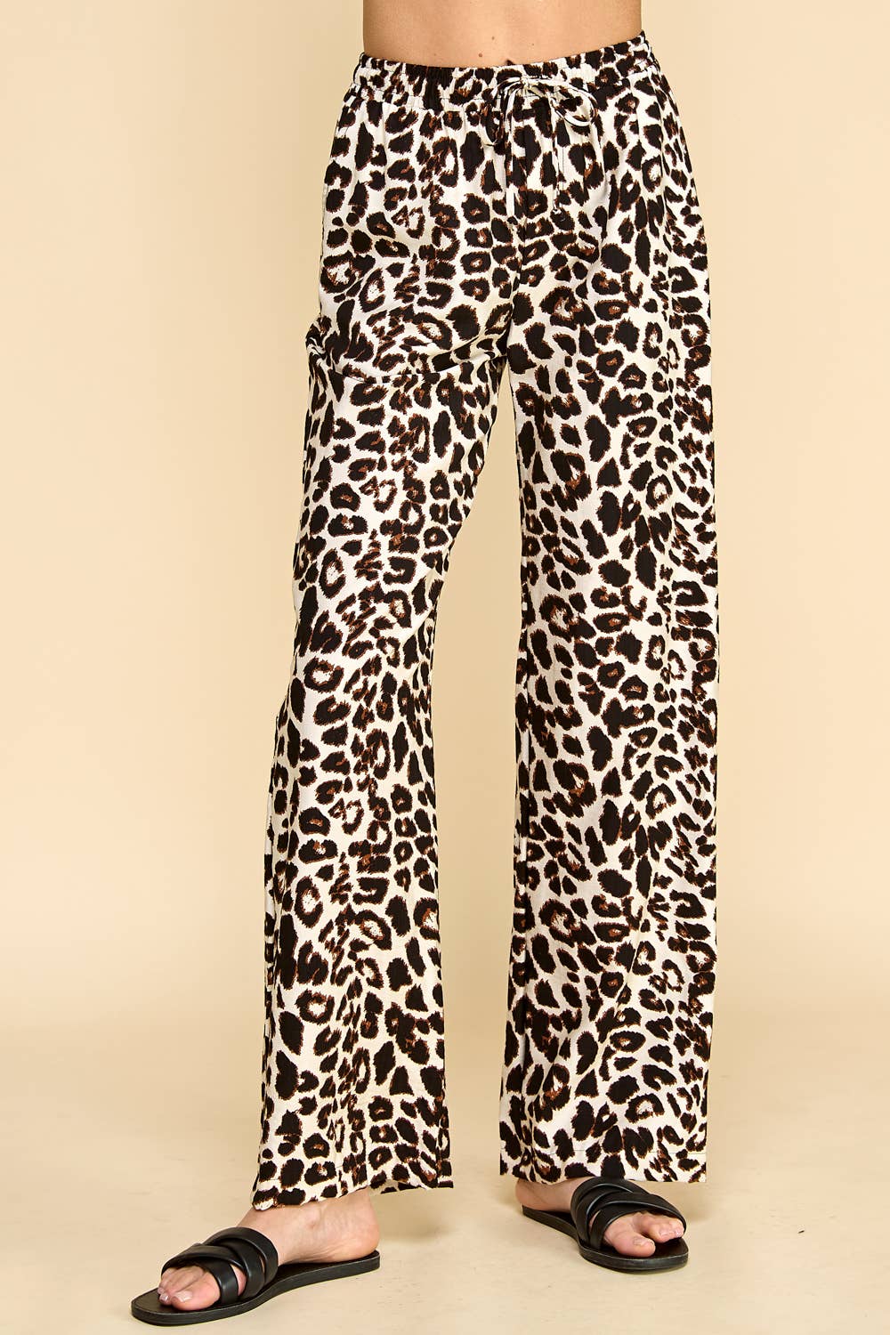Animal Printed Pants with Pockets 1734B