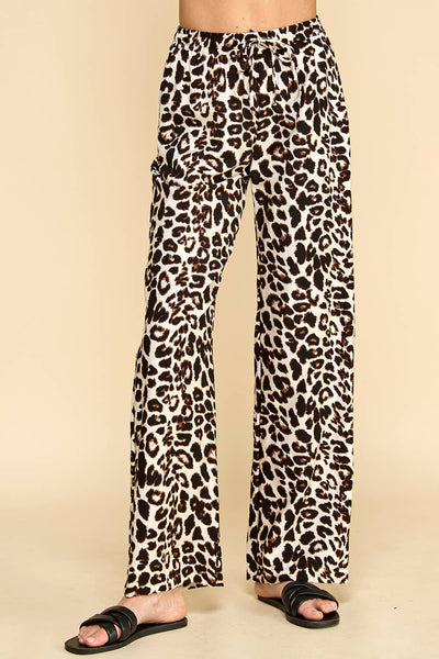 Animal Printed Pants with Pockets 1734B