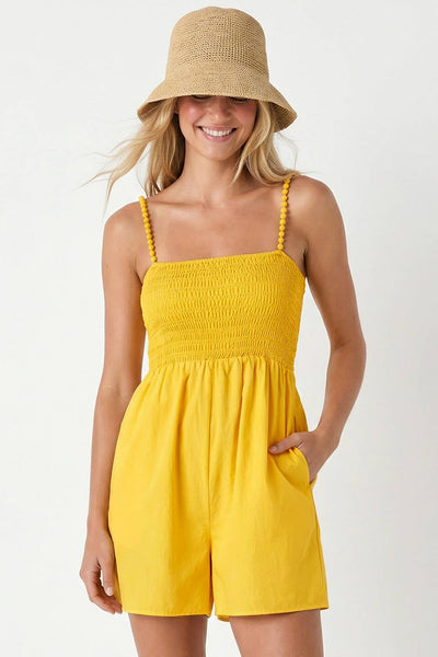 Pom Pom Smocking Romper 9042