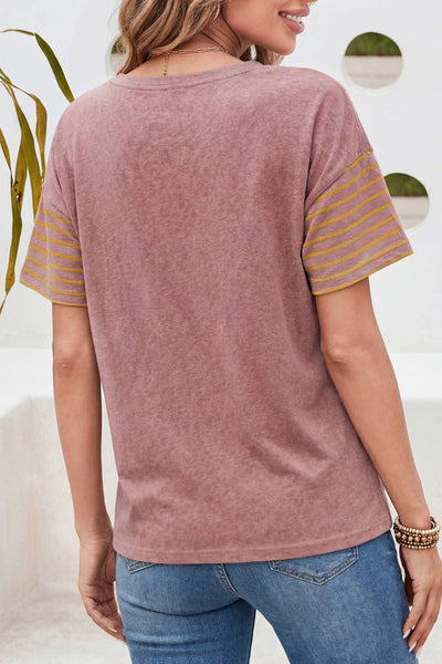 Color Block Striped Detail 3790