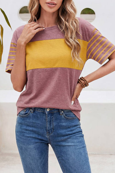 Color Block Striped Detail 3790